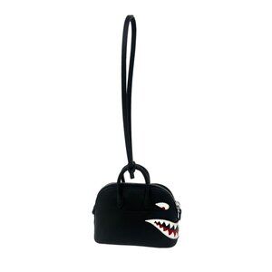 HERMES BNIB Etui Mini Bolide Shark Bag Black Swift Leather Bag Charm